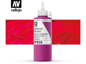 Vallejo Acrylic Studio 22935 Fluorescent Magenta (200ml)