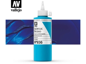 Vallejo Acrylic Studio 22936 Fluorescent Blue (200ml)