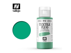 Vallejo Textile Color 40512 Fluorescent Green (60ml)