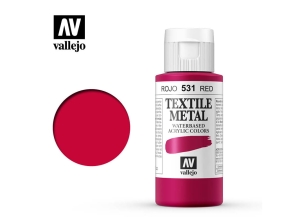 Vallejo Textile Color 40531 Metallic Red (60ml)