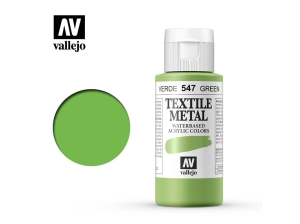 Vallejo Textile Color 40547 Metallic Green (60ml)