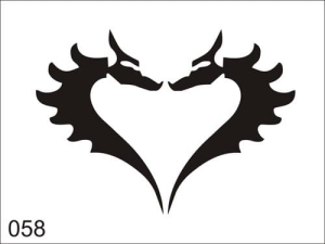 Disegno di tatuaggio aerografo V058