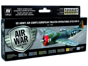 Vallejo Model Air US Army Air Corps Set 71182 European Theater Op. (ETO) WWII (8)