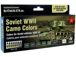 Vallejo Model Air AFV Set 71188 Soviet WWII Camo Colors (8) by Adam Wilder