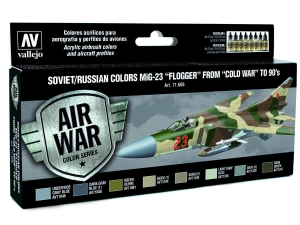 Vallejo Model Air Set 71606 Soviet / Russian colors MiG-23 "Flogger" from 70's to 90's (8)