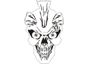 Disegno aerografo teschi/skull B011