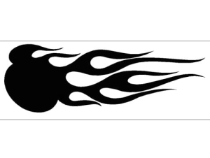 Disegno aerografo fiamme/flames C010