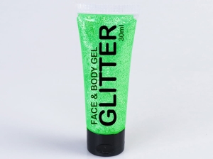 UV Glitter Gel Tube green 30 ml