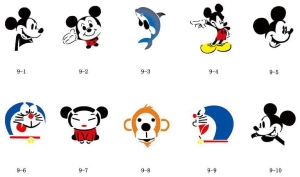 Glitter tattoo stencils SET Fengda S09