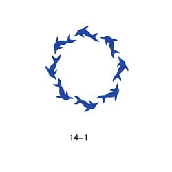 Disegno per glitter tattoo Fengda 14-01