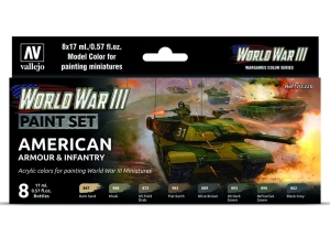 Vallejo Model Color WWIII 70220 American Armour & Infantry (8)
