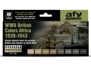 Vallejo Model Air AFV Set 71622 WWII British Colors Africa 1939-1943 (8)