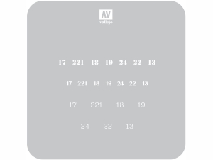 Vallejo Stencils ST-AFV003 Soviet Numbers WWII