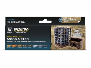 Wizkids Premium set by Vallejo: 80256 Wood & Steel