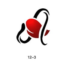 Disegno per glitter tattoo Fengda 12-03