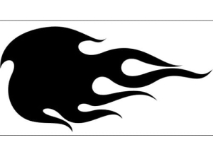 Disegno aerografo fiamme/flames C050