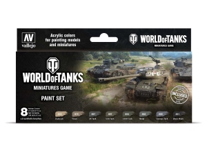 Vallejo World of Tanks 70245 Miniatures Game Paint Set (8)