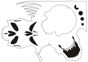 Disegno aerografo teschi/skull B008