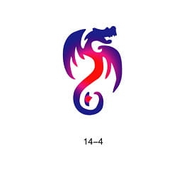 Disegno per glitter tattoo Fengda 14-04