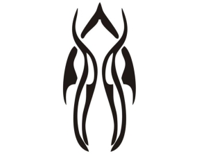 Disegno di tatuaggio aerografo V037