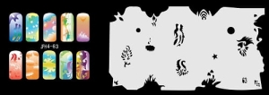 Disegno per le unghie (aerografo nail art) Fengda JFH04-063