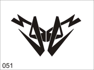 Disegno di tatuaggio aerografo V051