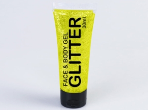 UV Glitter Gel Tube yellow 30 ml