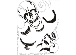Disegno aerografo teschi/skull B003