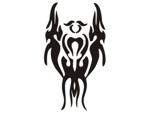 Disegno di tatuaggio aerografo V026