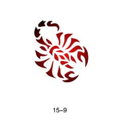 Disegno per glitter tattoo Fengda 15-09