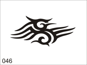 Disegno di tatuaggio aerografo V046