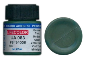 Colore LifeColor UA083 mimetic medium german tank green