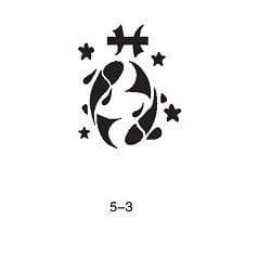 Disegno per glitter tattoo Fengda 05-03