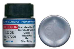 Colore LifeColor LC26 basic matt gun metal