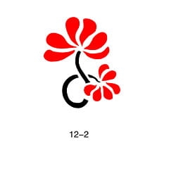 Disegno per glitter tattoo Fengda 12-02