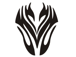 Disegno di tatuaggio aerografo V036