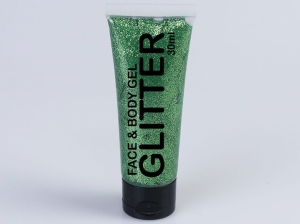 Glitter Gel Tube olive green 30 ml