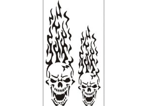 Disegno aerografo teschi/skull B016