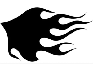 Disegno aerografo fiamme/flames C051