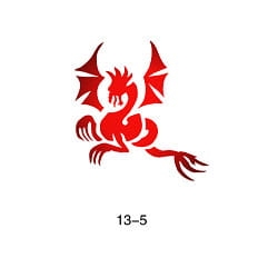 Disegno per glitter tattoo Fengda 13-05