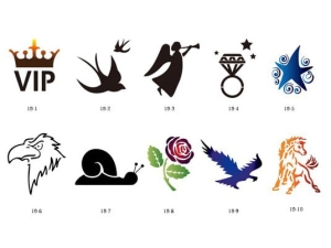 Glitter tattoo stencils SET Fengda S19